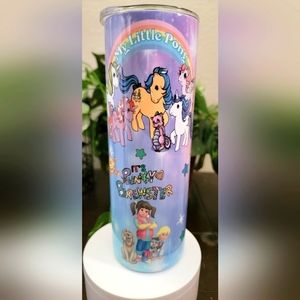 Rainbow brite My little Pony Punky Brewster Care Bears 80s vintage retro tumbler